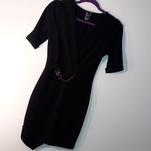 Black form fitting mini Dress